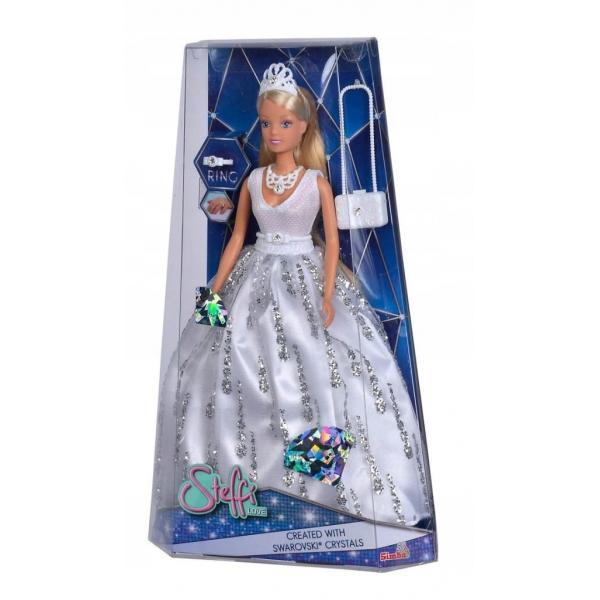 Lalka Steffi w sukni ślubnej Swarovski